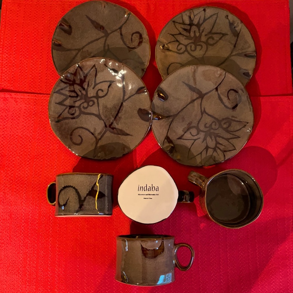 Indaba cup & saucer set (4 settings)